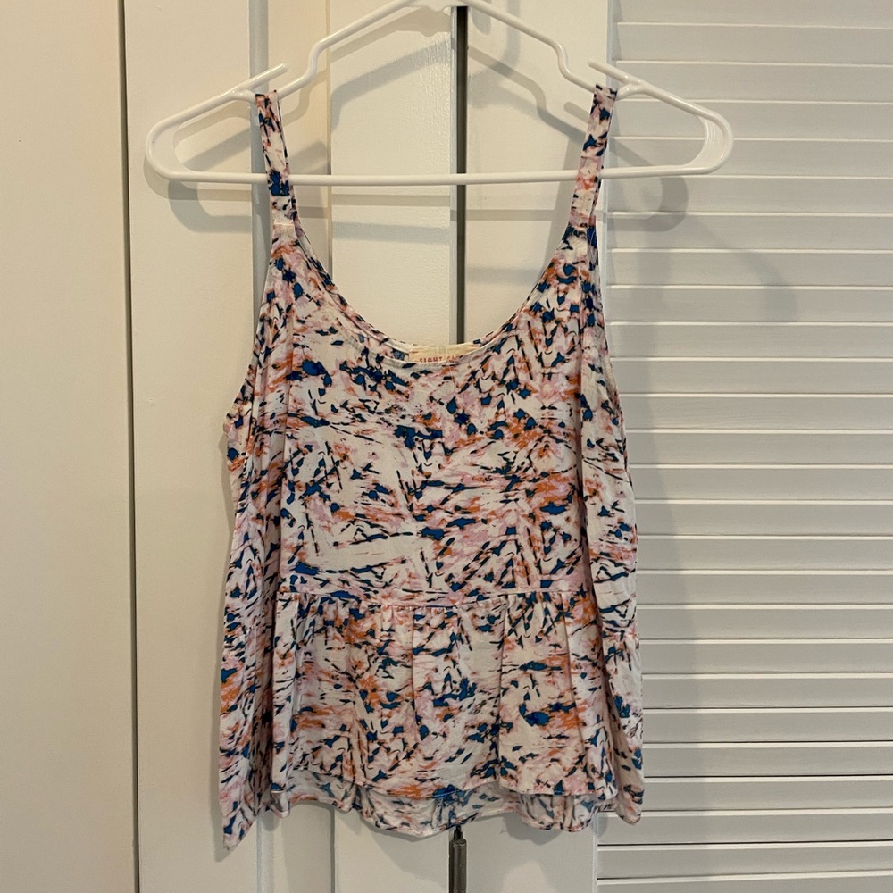 Cute printed crop summer tank.